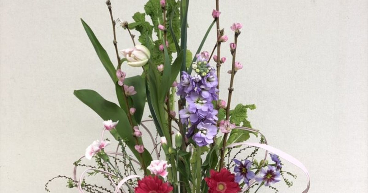 4月29日 菖蒲 生け花 | 岐阜でフラワーアレンジメントのレッスンを